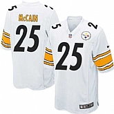 Nike Men & Women & Youth Steelers #25 McCain White Team Color Game Jersey,baseball caps,new era cap wholesale,wholesale hats